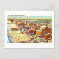 Vintage Sicht auf Atlantic City, New Jersey,