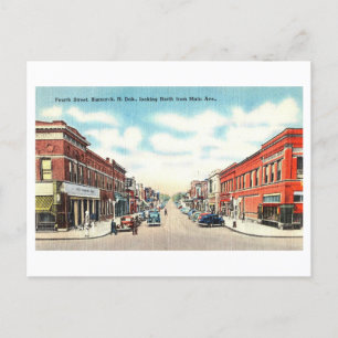 Vintage Sicht auf Bismarck, North Dakota, Postkarte