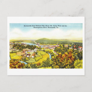 Vintage Sicht auf Brownsville, Pennsylvania, Postkarte
