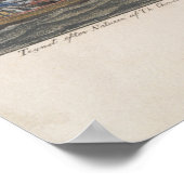 Vintage Sicht auf Christiansted St Croix (1839) Poster (Ecke)