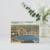 Vintage Sicht auf das Lakeland Florida Postkarte (Stehend Vorderseite)