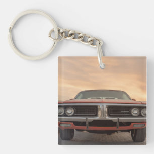 Vintage Sicht auf den Sonnenuntergang im klassisch Schlüsselanhänger