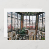 Vintage Sicht auf die Pariser Burg Postkarte (Vorne/Hinten)