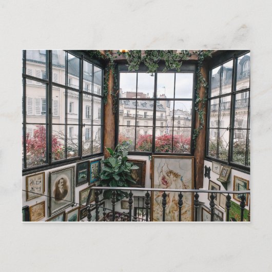 Vintage Sicht auf die Pariser Burg Postkarte (Vorderseite)