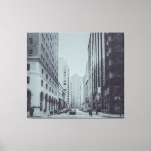 Vintage Sicht auf die San Francisco Street Leinwanddruck