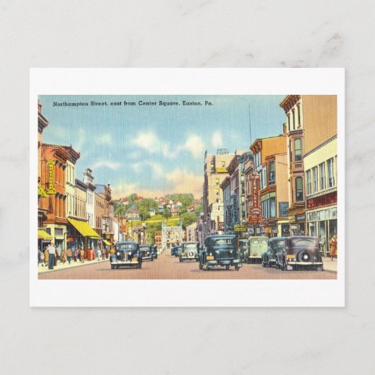 Vintage Sicht auf Easton, Pennsylvania, Postkarte (Vorderseite)