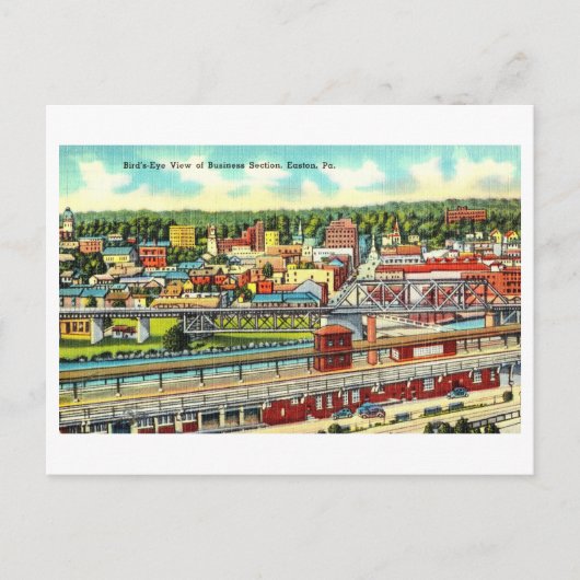 Vintage Sicht auf Easton, Pennsylvania, Postkarte (Vorderseite)