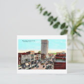 Vintage Sicht auf Greenville, South Carolina, Postkarte (Stehend Vorderseite)