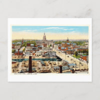 Vintage Sicht auf Lansing, Michigan,