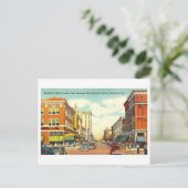 Vintage Sicht auf Savannah, Georgien, Postkarte (Stehend Vorderseite)