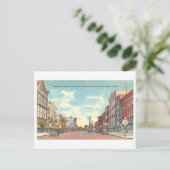 Vintage Sicht auf South Bend, Indiana, Postkarte (Stehend Vorderseite)
