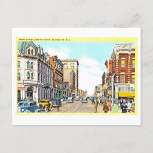 Vintage Sicht auf Wilmington, North Carolina, Postkarte