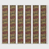 Vintage-Sideshow-Banner Geschenkpapier (Flach)