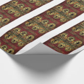 Vintage Sideshow-Fahne Geschenkpapier (Ecke)