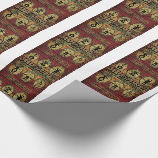 Vintage Sideshow-Fahne Geschenkpapier (Ecke)