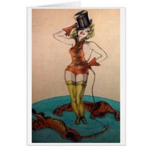 Vintage - Sie ist eine Zirkusdompteuse,