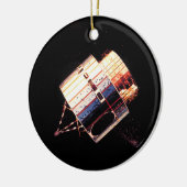 Vintage Siebzigerjahre Satelliten Keramikornament (Links)