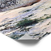 Vintage Siegel am Strand Art Poster (Ecke)