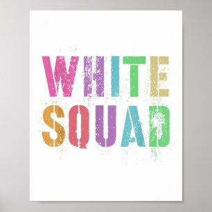 Vintage Sieger des White Squad War Trailer Teamcol Poster