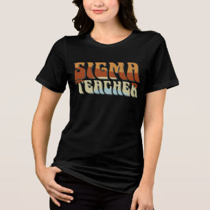 Vintage Sigma Lehrer Lustiges Meme Liebhaber Sigma Tri-Blend Shirt