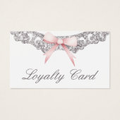 Vintage Silber-Rahmen-Rosa-Bugykarte (Vorderseite)