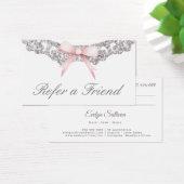 Vintage Silberrahmen, rosa Bugverweiskarte (Schreibtisch)