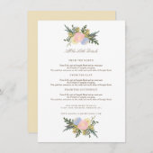 Vintage Silhouette Blumensteckkarte Begleitkarte (Vorne/Hinten)