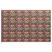 Vintage Silhouette der schwarzen Blüte Mitte der 5 Stoff (Fat Quarter (45,7 x 55,9 cm))