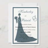 Vintage Silhouette Einladung (Vorderseite)