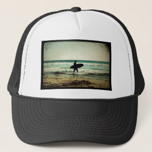 Vintage Silhouette für Surfer Truckerkappe