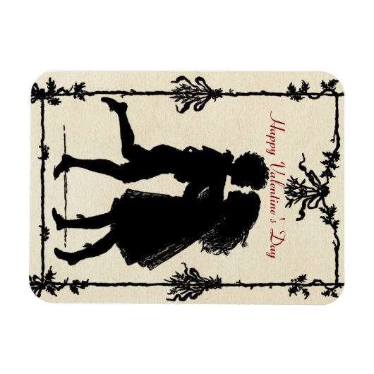 Vintage Silhouette Magnet (Horizontal)