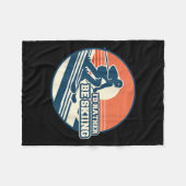 Vintage Silhouette mit Sunset Gradi Fleecedecke (Vorderseite (Horizontal))