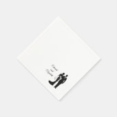 Vintage Silhouette Serviette (Ecke)