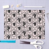 Vintage Silhouette-Tapete Seidenpapier (Handwerk)
