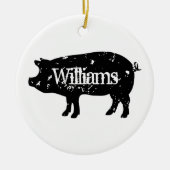 Vintage Silhouette Weihnachtsschmuck (Vorne)