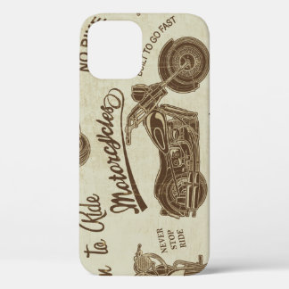 Vintage Silhouetten für Motorräder: nahtloser Hint Case-Mate iPhone Hülle