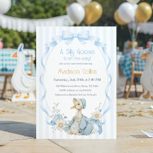 Vintage Silly Goose Pastell Blau Mädchen Baby Show