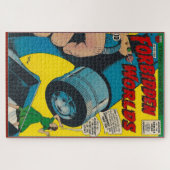 VINTAGE SILVER ALTER COMIC BUCHDECKE PUZZLE (Horizontal)