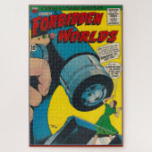 VINTAGE SILVER ALTER COMIC BUCHDECKE PUZZLE (Vertikal)