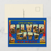 Vintage Silver City NM Gruß Postkarte (Vorne/Hinten)
