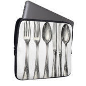 Vintage Silverware Ornate Flatware Kitchen  Laptopschutzhülle (Vorne Rechts)