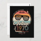 Vintage since 1970 postkarte (Vorne/Hinten)