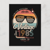 Vintage since 1985 postkarte (Vorderseite)