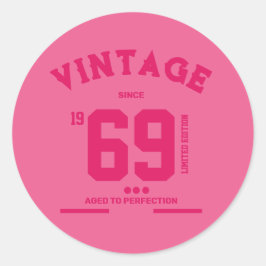 Vintage Since Limited Edition Runder Aufkleber