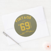 Vintage Since Limited Edition Runder Aufkleber (Umschlag)
