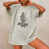 Vintage Sing Dein Lied Grafik T-Shirt Unisex