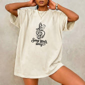 Vintage Sing Dein Lied Grafik T-Shirt Unisex