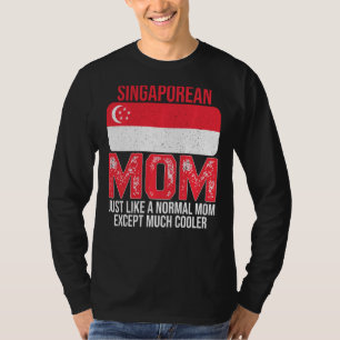 Vintage singapurische Mama Singapur Flag für Mutte T-Shirt