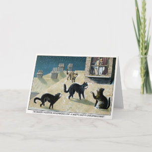 Vintage Singende Katzen Weihnachten