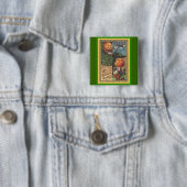 Vintage singender Kürbismann Button (Beispiel)